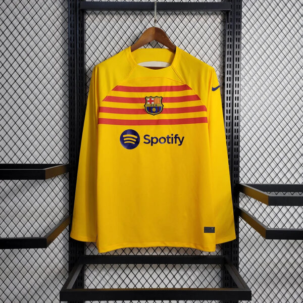 Barcelona 2022/2023 Long Sleeve Fourth Away Football Jersey 1:1 Thai Quality