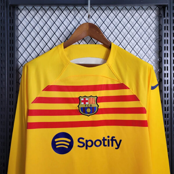 Barcelona 2022/2023 Long Sleeve Fourth Away Football Jersey 1:1 Thai Quality - Image 3