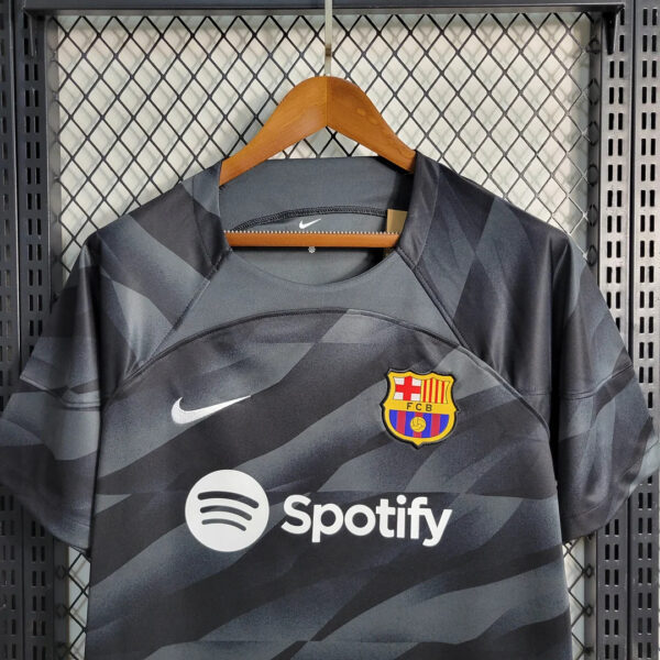 Barcelona 2023/2024 Goalkeeper Black Football Jersey 1:1 Thai Quality - Image 4