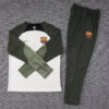 Barcelona 2023/2024 Half-Pull Training Suit Grey Jersey Set - Image 7