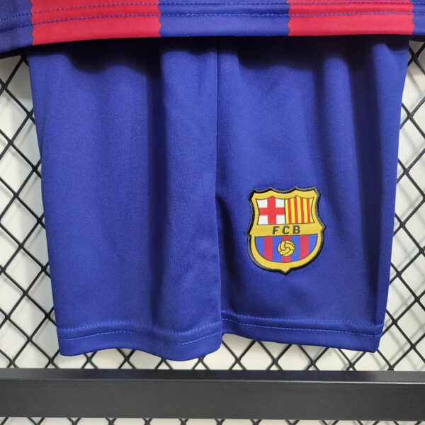 Barcelona 2023/2024 Home Football Jersey 1:1 Thai Quality Kids Size - Image 12