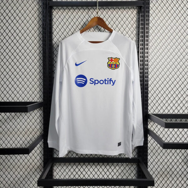 Barcelona 2023/2024 Long Sleeve Away Football Jersey 1:1 Thai Quality