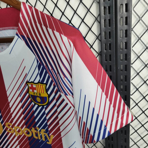 Barcelona 2023/2024 Training Wear Red White Blue Football Jersey - Image 7