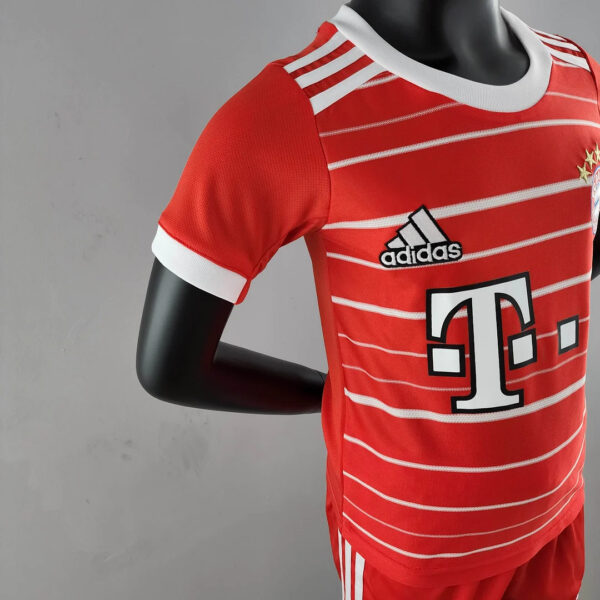 Bayern Munich 2022/2023 Home Football Jersey 1:1 Thai Quality Kids Size - Image 5