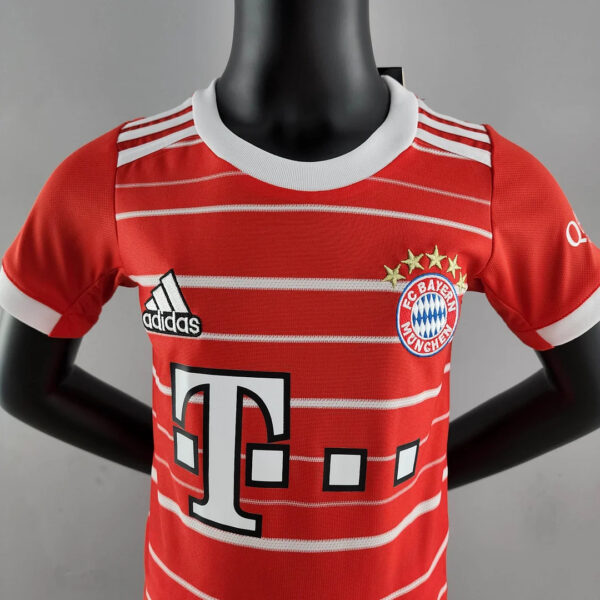 Bayern Munich 2022/2023 Home Football Jersey 1:1 Thai Quality Kids Size - Image 6