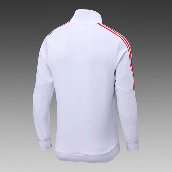 Bayern Munich 2022/2023 Long Zipped Jacket White Football Jersey 1:1 Thai Quality Set - Image 4