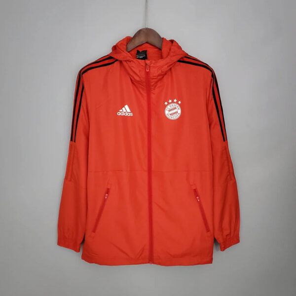 Bayern Munich 2021/2022 Red Windbreaker Football Jersey 1:1 Thai Quality