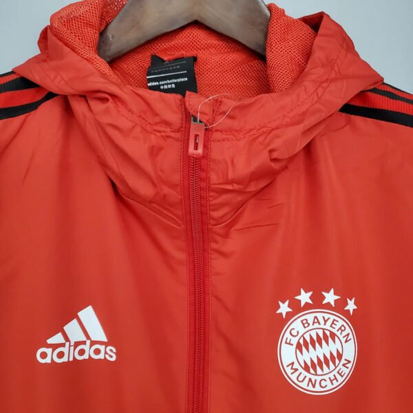 Bayern Munich 2021/2022 Red Windbreaker Football Jersey 1:1 Thai Quality - Image 5