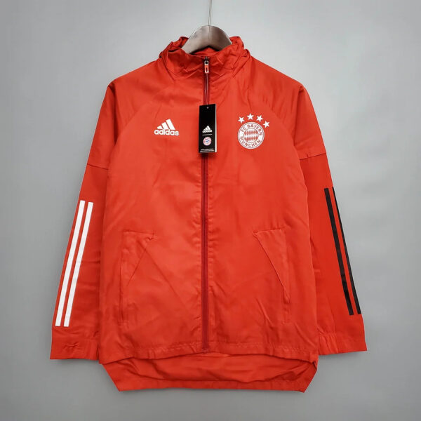 Bayern Munich 2021 Windbreaker Football Jersey Red 1:1 Thai Quality