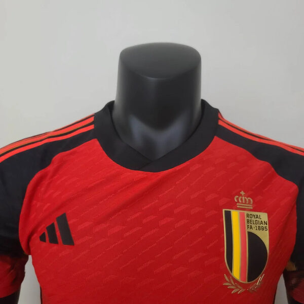 Belgium 2022 FIFA World Cup Player Version Home Football Jersey - Image 3