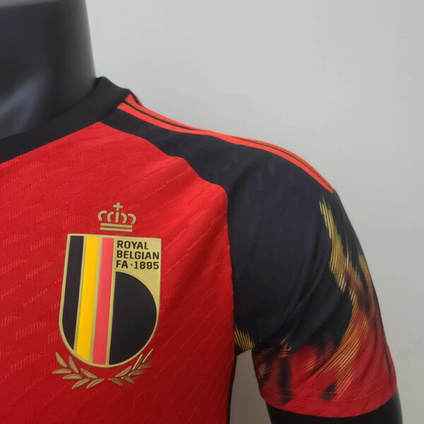 Belgium 2022 FIFA World Cup Player Version Home Football Jersey - Image 6