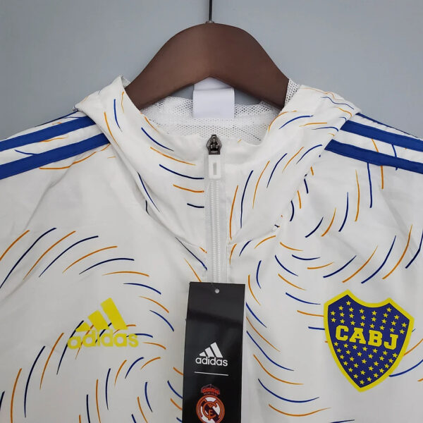 Boca Juniors Windbreaker White Jersey 1:1 Thai Quality - Image 4