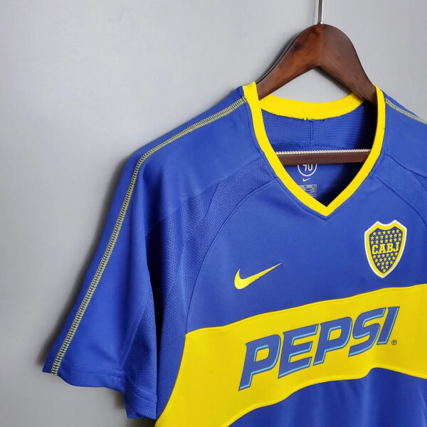 Boca Juniors 2003/2004 Retro Home Football Jersey 1:1 Thai Quality - Image 4