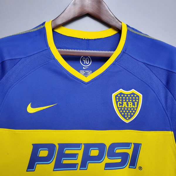 Boca Juniors 2003/2004 Retro Home Football Jersey 1:1 Thai Quality - Image 5