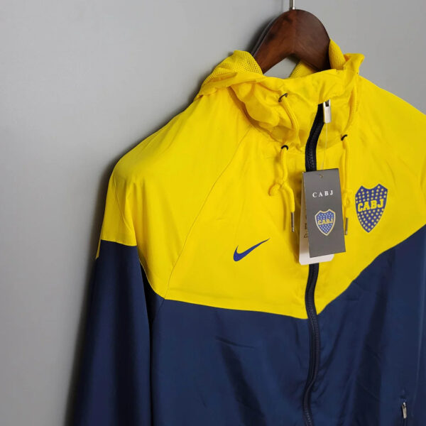 Boca Juniors 2021 Windbreaker Blue-Yellow Jersey 1:1 Thai Quality - Image 3