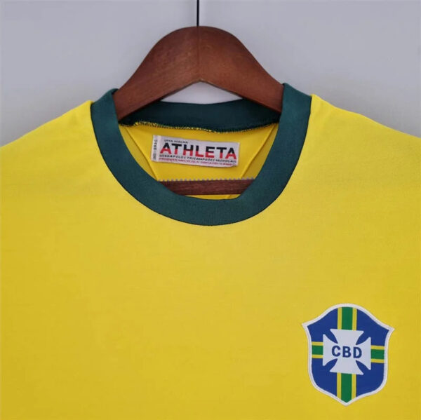 Brazil 1970 Retro Home Football Jersey - Image 4