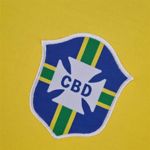 Brazil 1970 Retro Home Football Jersey - Image 5