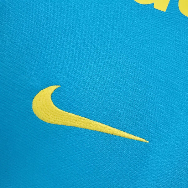 Brazil 2021 Training Wear Lake Blue Football Jersey - Image 6