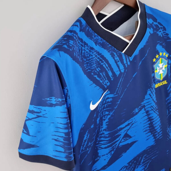 Brazil 2022 Classic Blue Football Jersey - Image 4