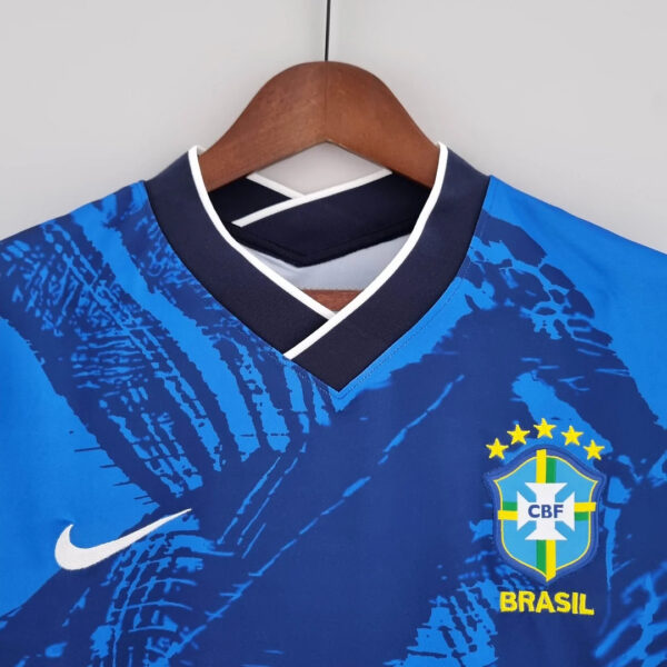 Brazil 2022 Classic Blue Football Jersey - Image 5