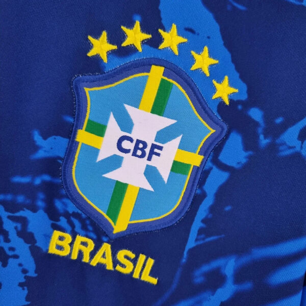 Brazil 2022 Classic Blue Football Jersey - Image 7