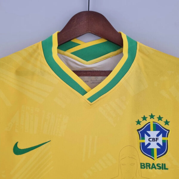 Brazil 2022 Classic Football Jersey Yellow - Image 5