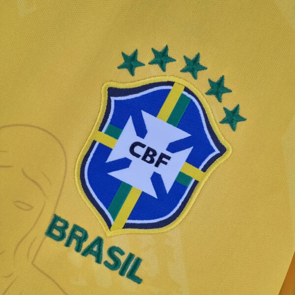 Brazil 2022 Classic Football Jersey Yellow - Image 7