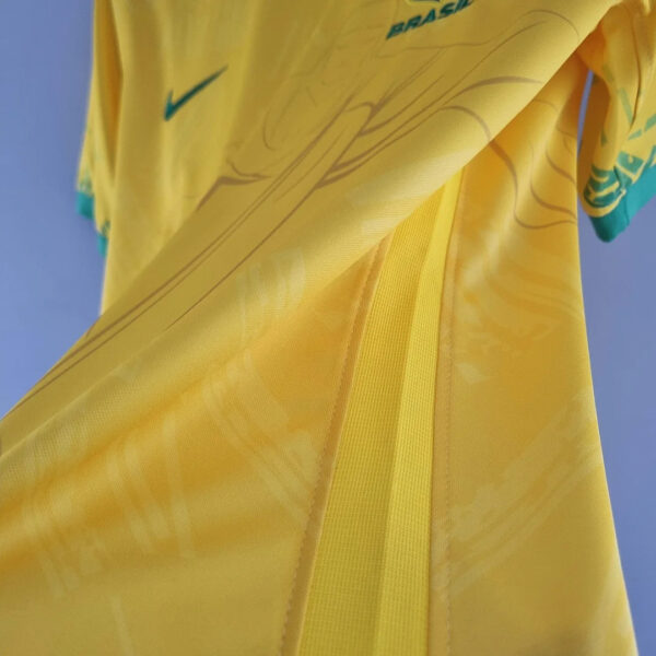 Brazil 2022 Classic Football Jersey Yellow - Image 9