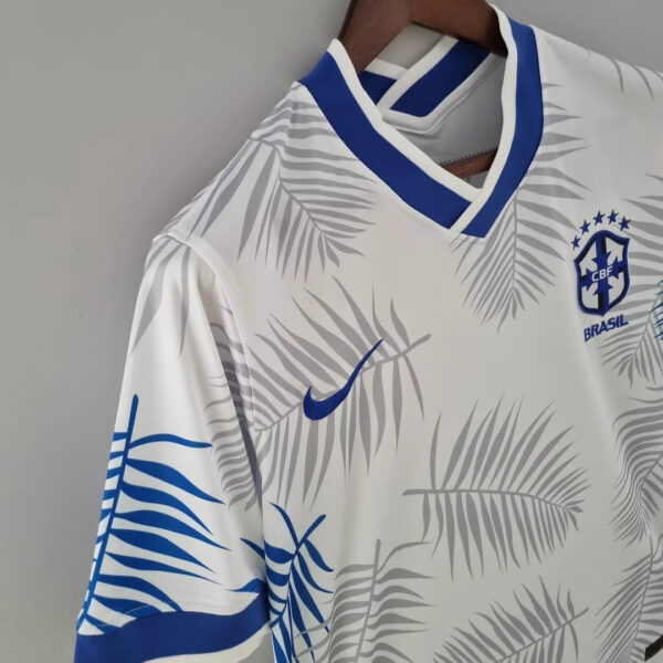 Brazil 2022 Classic White Football Jersey - Image 4