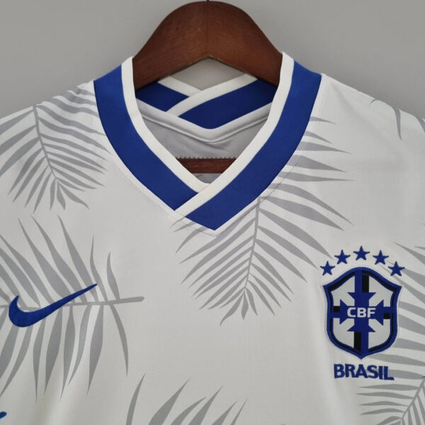 Brazil 2022 Classic White Football Jersey - Image 5