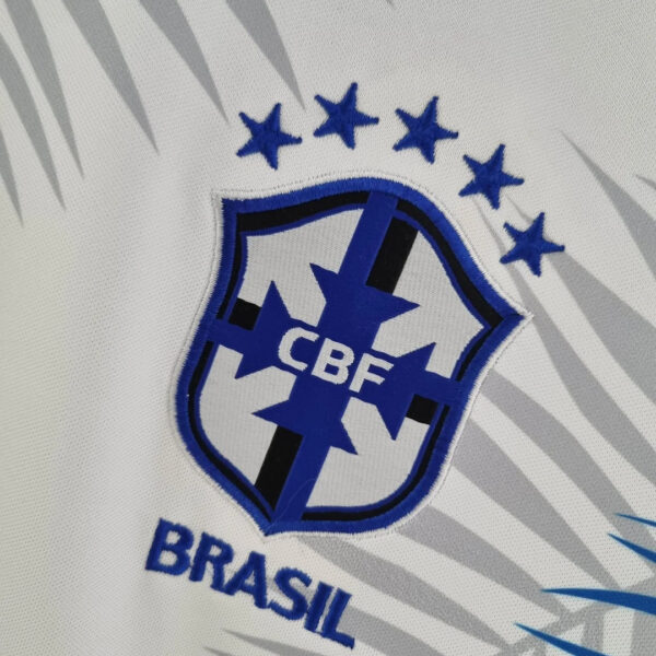 Brazil 2022 Classic White Football Jersey - Image 7