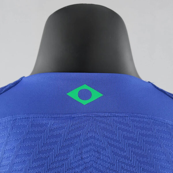 Brazil 2022 FIFA World Cup Player Version Away Football Jersey - Image 9