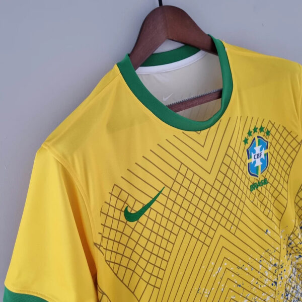 Brazil 2022 Special Edition Football Jersey Yellow - Image 4