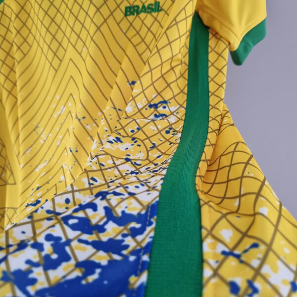 Brazil 2022 Special Edition Football Jersey Yellow - Image 9