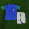 Brazil 2022 World Cup Away Football Jersey Kids Size