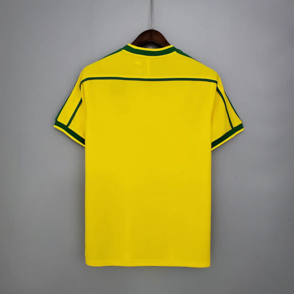 Brazil 1998 Retro Home Football Jersey - Image 2