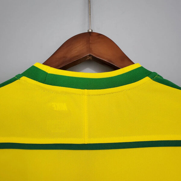 Brazil 1998 Retro Home Football Jersey - Image 9