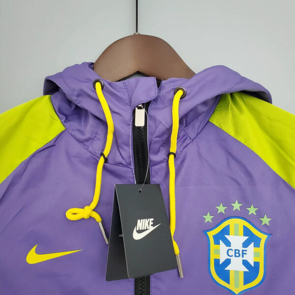 Brazil National Team Windbreaker Purple-Black - Image 4