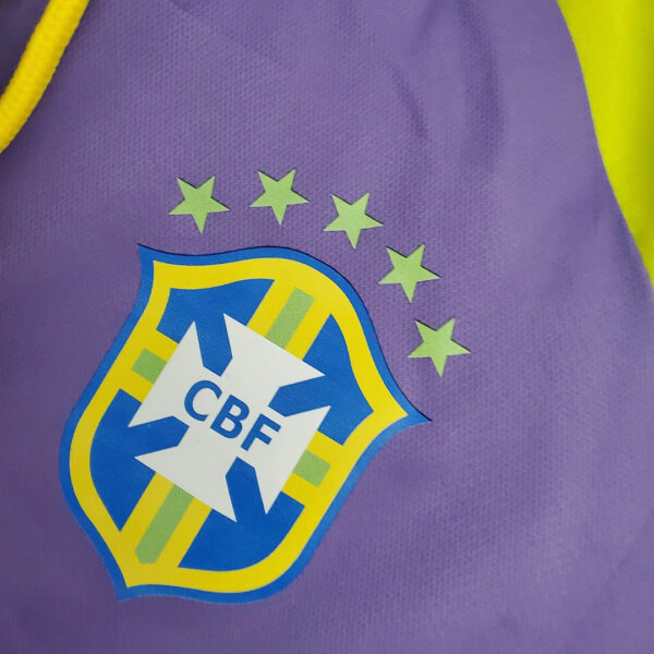 Brazil National Team Windbreaker Purple-Black - Image 6