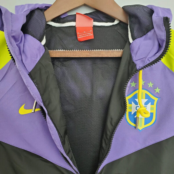 Brazil National Team Windbreaker Purple-Black - Image 8