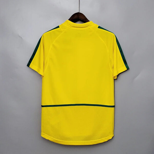 Brazil 2002 Retro Home Football Jersey - Image 2