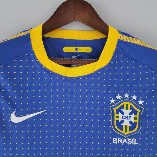 Brazil 2010 Retro Away Football Jersey - Image 6