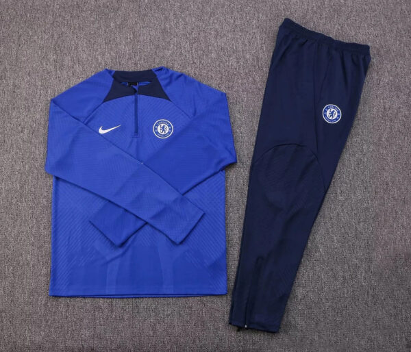 Chelsea 2022/2023 Half-Pull Training Suit Blue Football Jersey 1:1 Thai Quality Set - Image 7