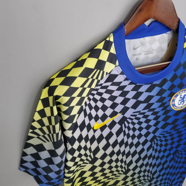 Chelsea 2021-2022 Training Suit Blue And Yellow - Image 3