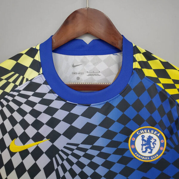 Chelsea 2021-2022 Training Suit Blue And Yellow - Image 4