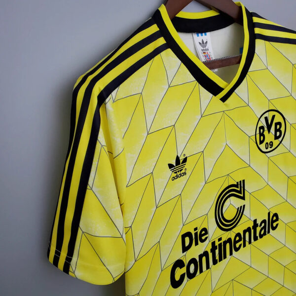 Dortmund 1988/1989 Retro Home Football Jersey - Image 3