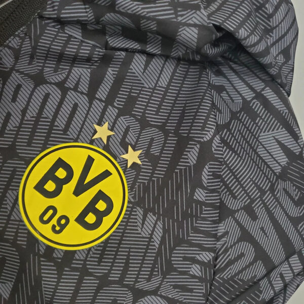 Dortmund 2021/2022 Windbreaker Black-Grey Jersey - Image 6