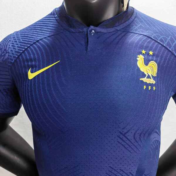 France 2022 FIFA World Cup Player Version Home Football Jersey - Image 6