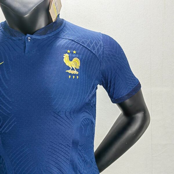 France 2022 FIFA World Cup Player Version Home Football Jersey - Image 9