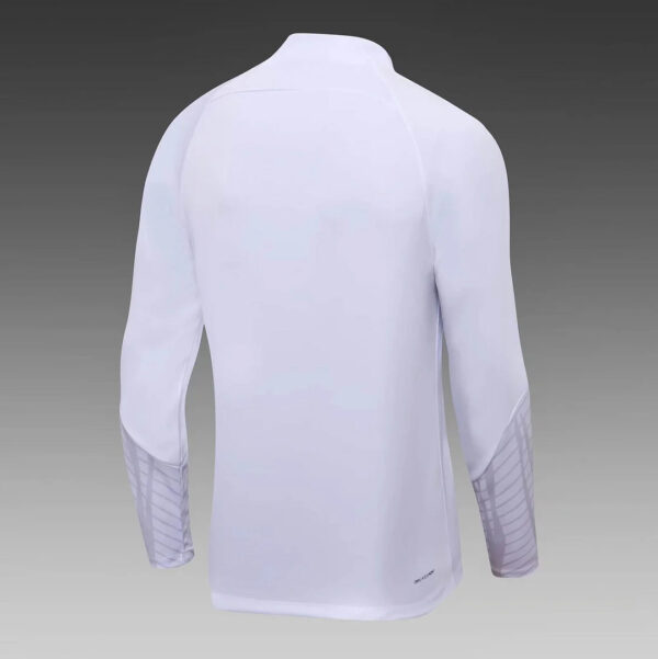 France 2022 Half-Pull Training Suit White Football Jersey Set - Image 4